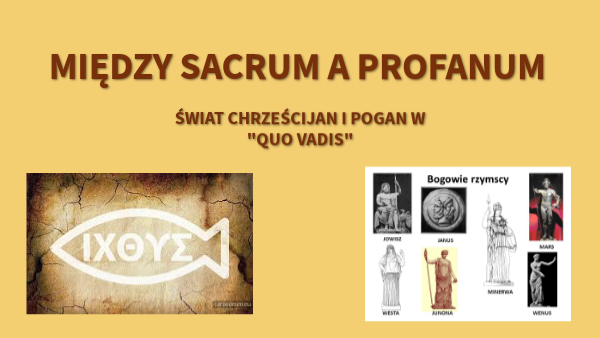 świat Pogan I Chrześcijan W Quo Vadis
