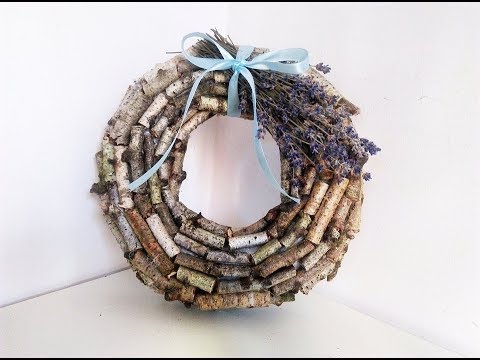 DIY Wianek z patyków brzozy ,jesienne dekoracje - YouTube Jak Zrobic Wianek Z Patykow