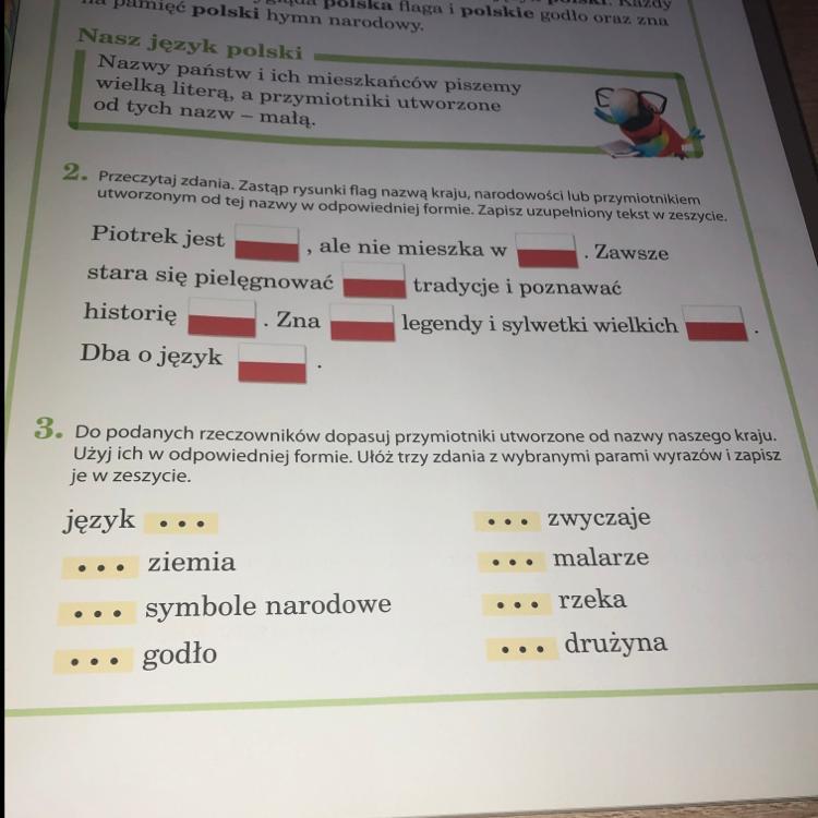 Od Podanych Rzeczownikow Utworz Przymiotniki