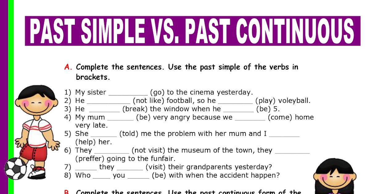 Docenciologia: SIMPLE PAST AND SIMPLE PAST CONTINUOUS ACTIVITY Past Simple I Past Continuous English Class Klasa 6