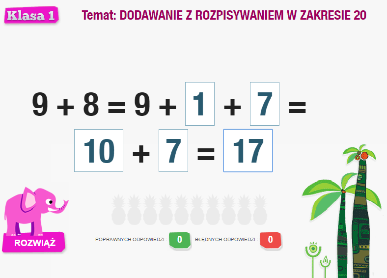 Dodawanie Z Rozpisywaniem W Zakresie 20