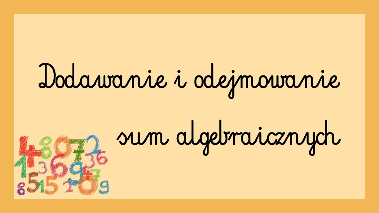 Dodawanie I Odejmowanie Ułamków Algebraicznych