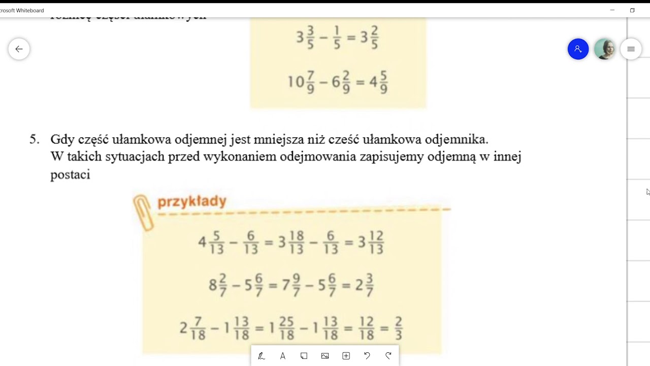 Dodawanie i odejmowanie ułamków o jednakowych mianownikach - YouTube Dodawanie Ulamkw O Jednakowych Mianownikach