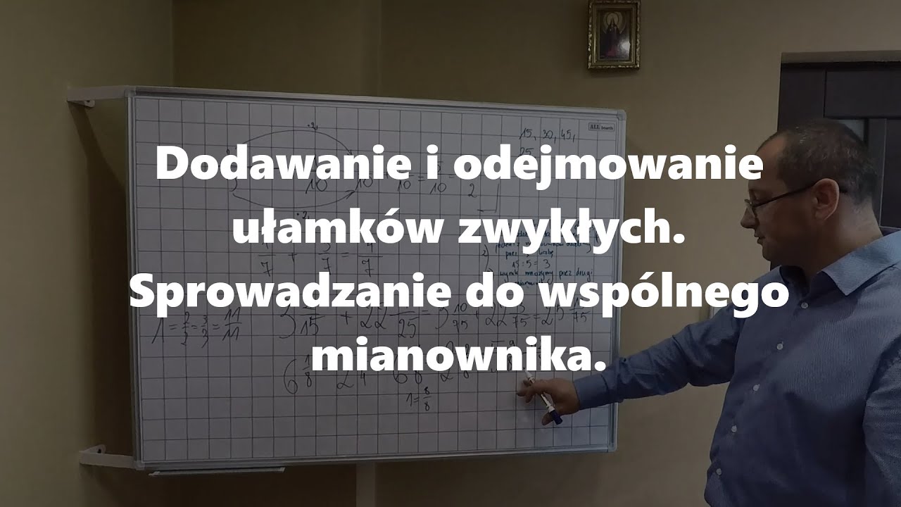 Dodawanie i odejmowanie ułamków zwykłych. Sprowadzanie do wspólnego Sprowadzanie Do Wspólnego Mianownika Odejmowanie