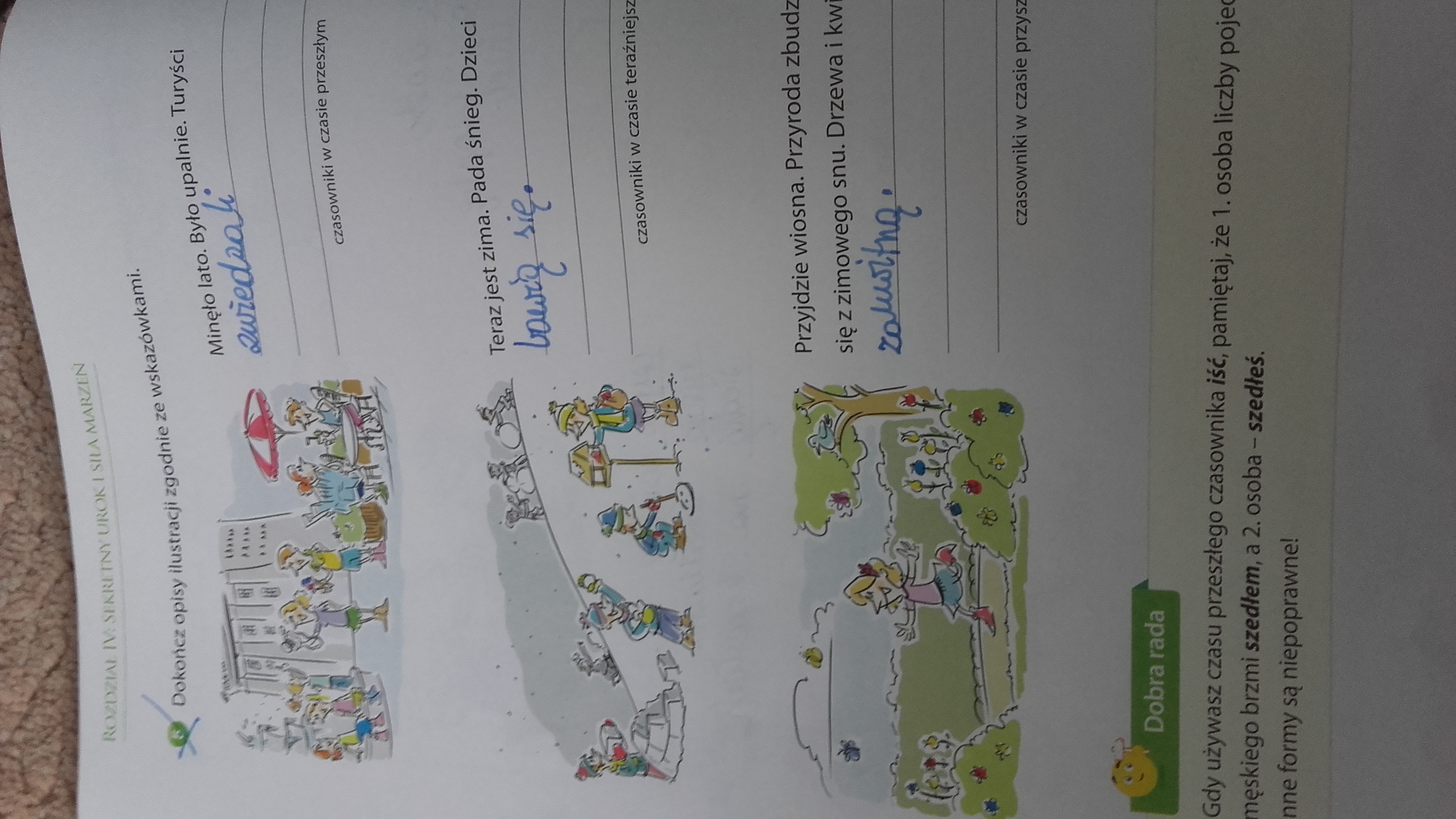 Dokoncz opisy ilustracji zgodnie ze wskazówkami . Tylko nie wiem czy Dokończ Opisy Ilustracji Zgodnie Ze Wskazówkami