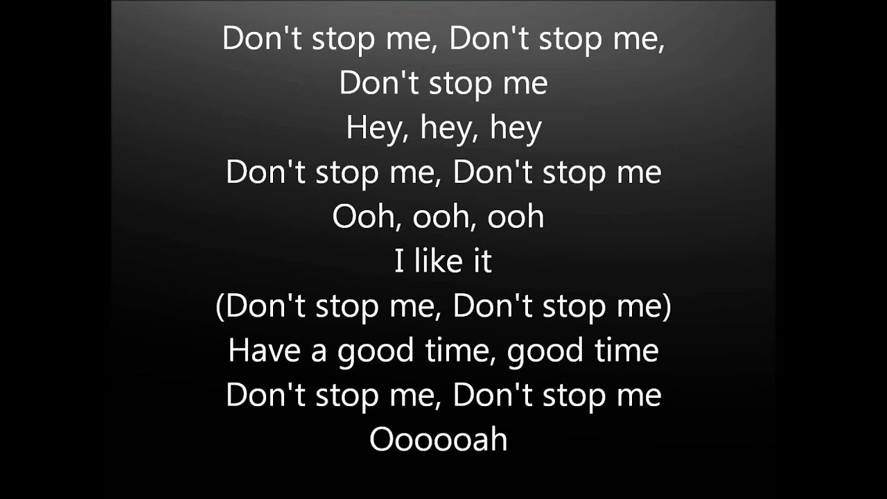 Queen Don T Stop Me Now Tekst