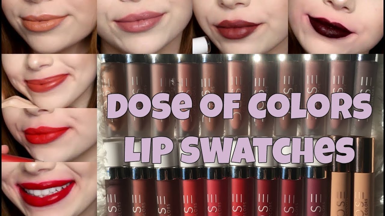 Dose Of Colors Lip Gloss Swatches