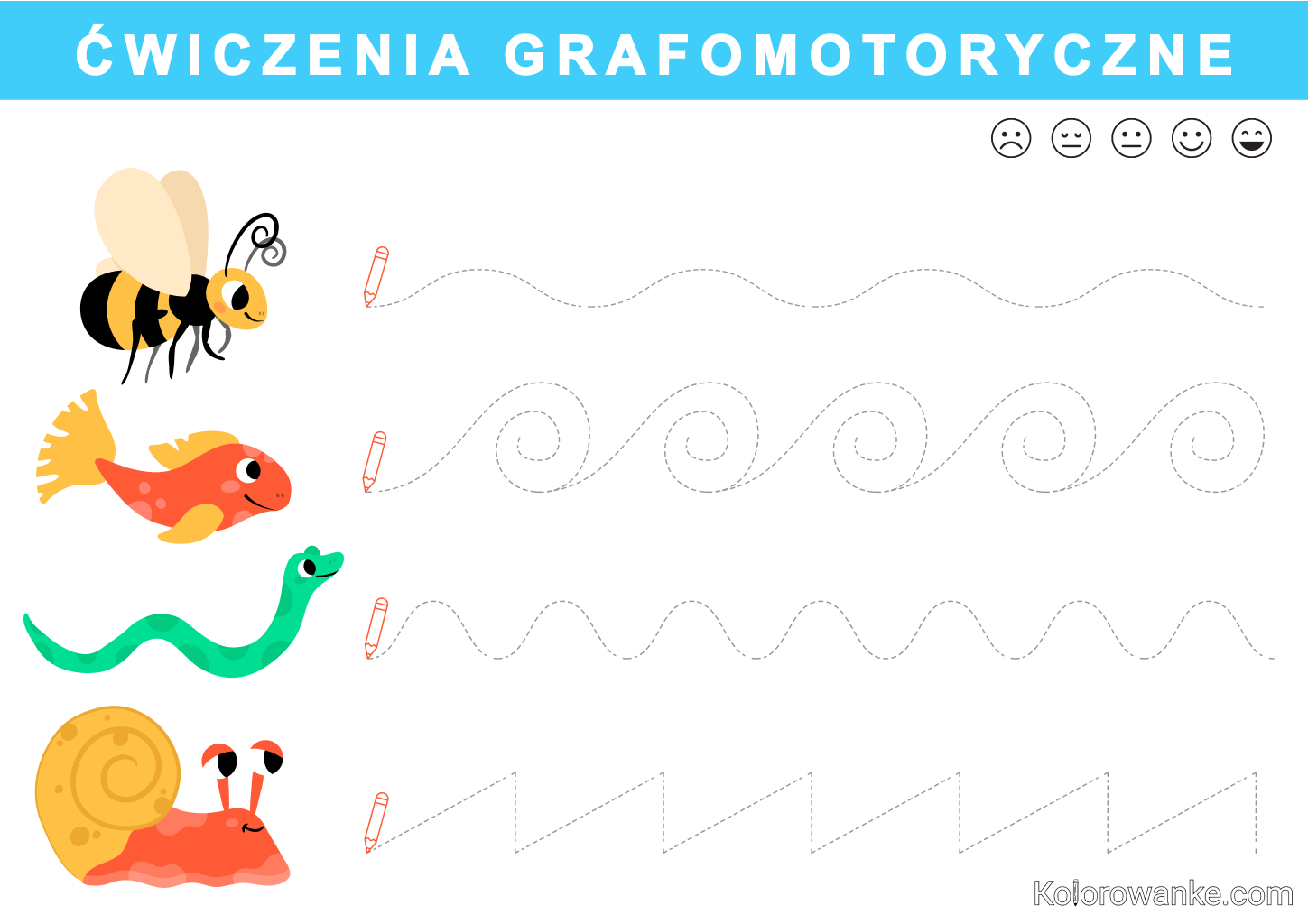 ćwiczenia Grafomotoryczne Dla 5 Latków