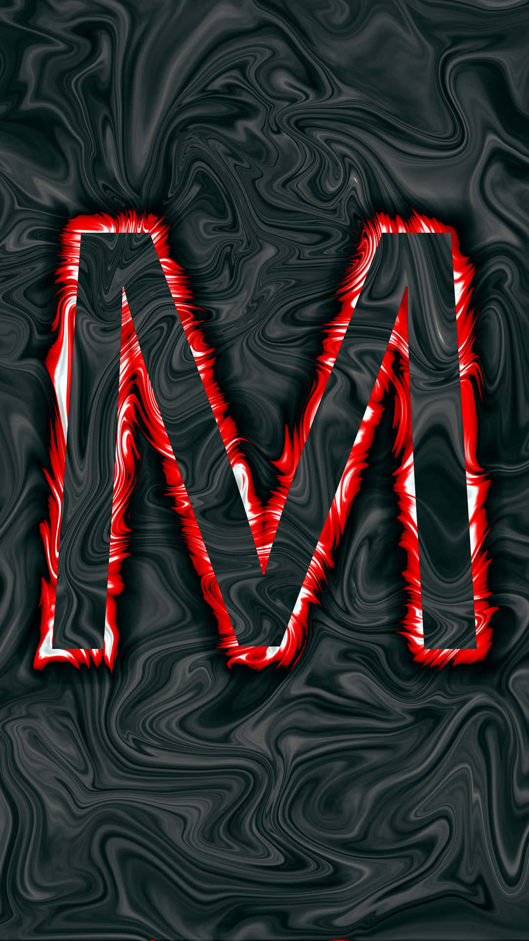 Download A Red And Black Letter M On A Black Background Wallpaper Młodzi I Moralni Cesarstwo Pis