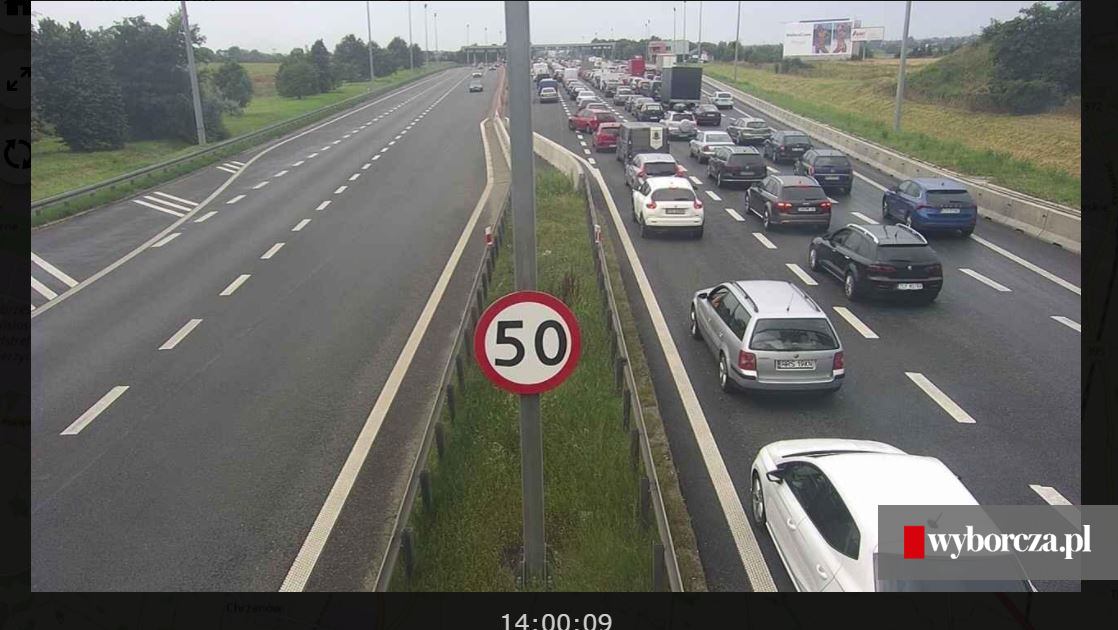 Dramat na autostradzie A4. Korki na bramkach biletowych ciągną się Praca Na Bramkach Na Autostradzie