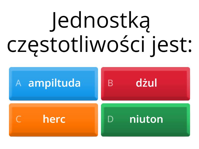Drgania i fale quiz - Test Quiz Drgania I Fale Sprężyste