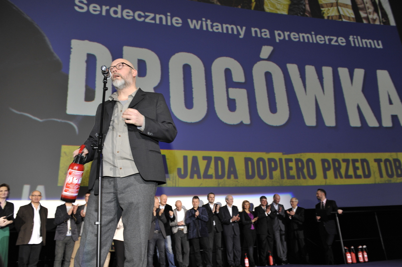 "Drogówka" – tłumy na premierze nowego filmu Wojciecha Smarzowskiego Kręcone Siekierą 9 Seansów Smarzowskiego
