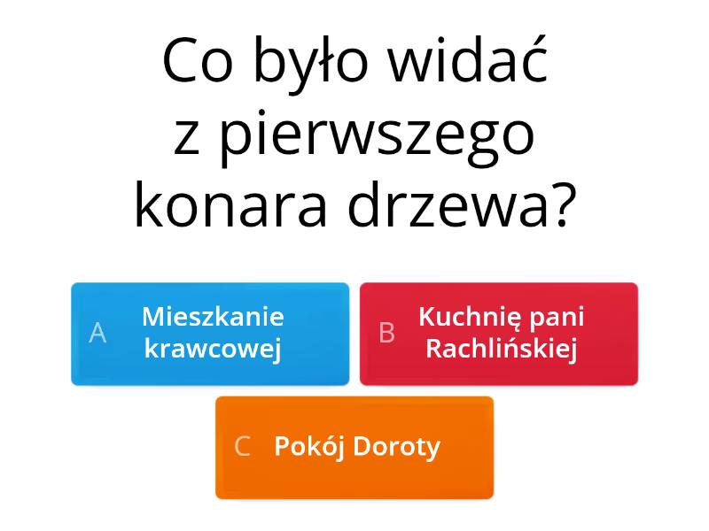 Drzewo do samego nieba - test ze znajomości treści lektury - اختبار تنافسي Dżuma Test Ze Znajomości Lektury