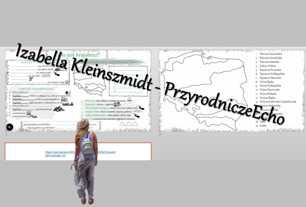 Dwie karty pracy „Co to jest krajobraz?” wykonane w power point do Krajobrazy Polski Karty Pracy Klasa 2