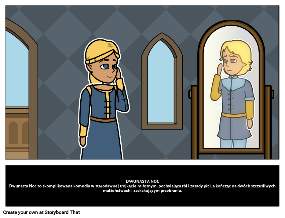 Dwunasta noc Storyboard by pl-examples Przelomowa Noc