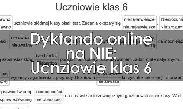 Dyktando Klasa 6 Wszystkie Zasady