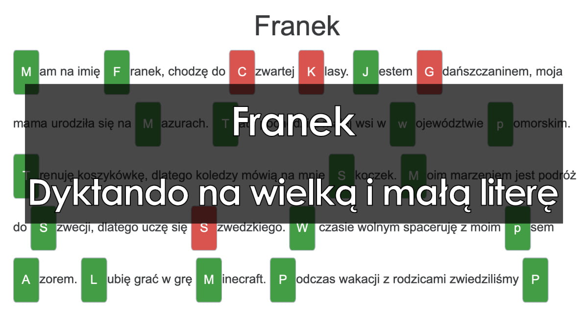 Pisownia Wielka I Mala Litera