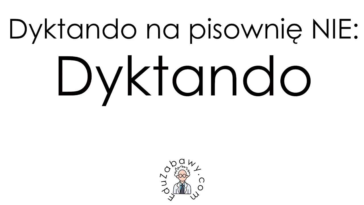 Dyktando na pisownię NIE: Dyktando - YouTube Dyktando Z Nie Klasa 5 Do Druku