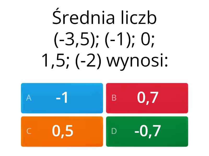 Dzialania Na Liczbach Dodatnich I Ujemnych Klasa 7