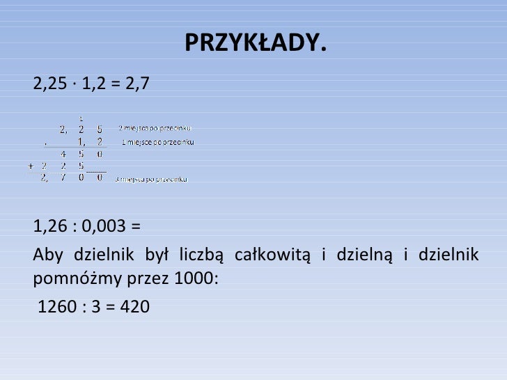 Dzialania na liczbach_wymiernych Działania Na Liczbach Klasa 6
