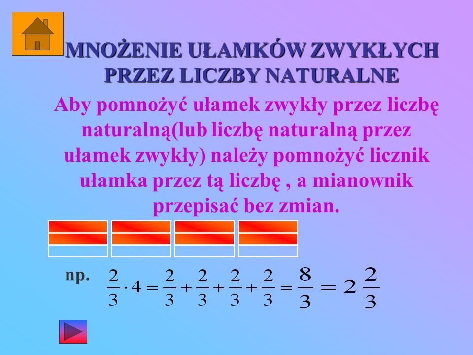 Mnożenie Ułamków Zwykłych Przez Liczby Naturalne