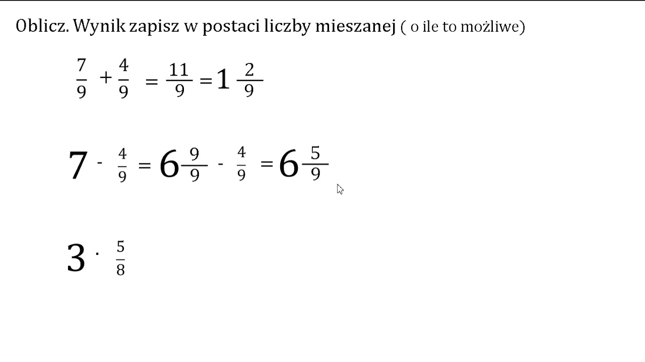 Test Porwnywanie Ulamkw Klasa 4