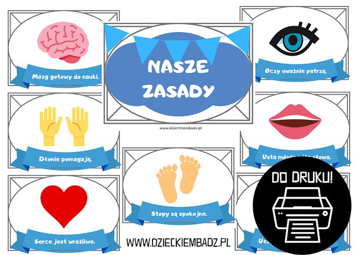 Dzieckiem bądź: Nasze zasady - kodeks zachowania do druku Niepokojące Zachowania Dziecka W Przedszkolu