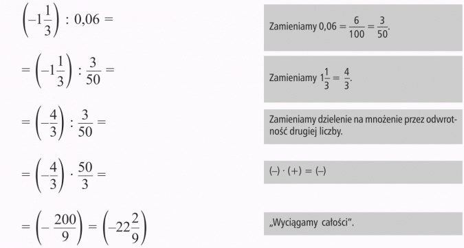 Dzielenie liczb ujemnych Mnożenie I Dzielenie Liczb Całkowitych Klasa 6 ćwiczenia Pdf