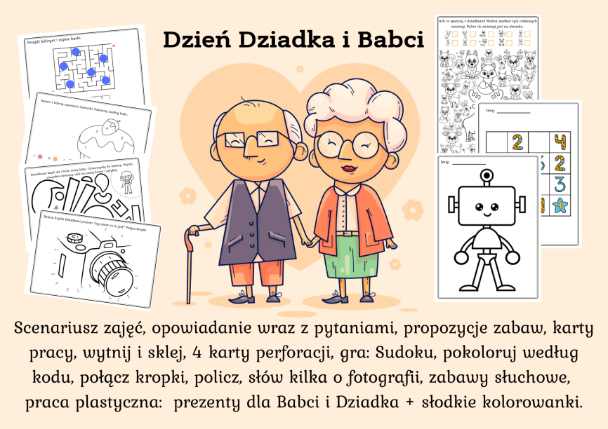 Dzień Dziadka i Babci scenariusz zajęć, prezenty dla Babci i Dziadka Scenariusz Na Dzień Babci I Dziadka W Przedszkolu 6 Latki