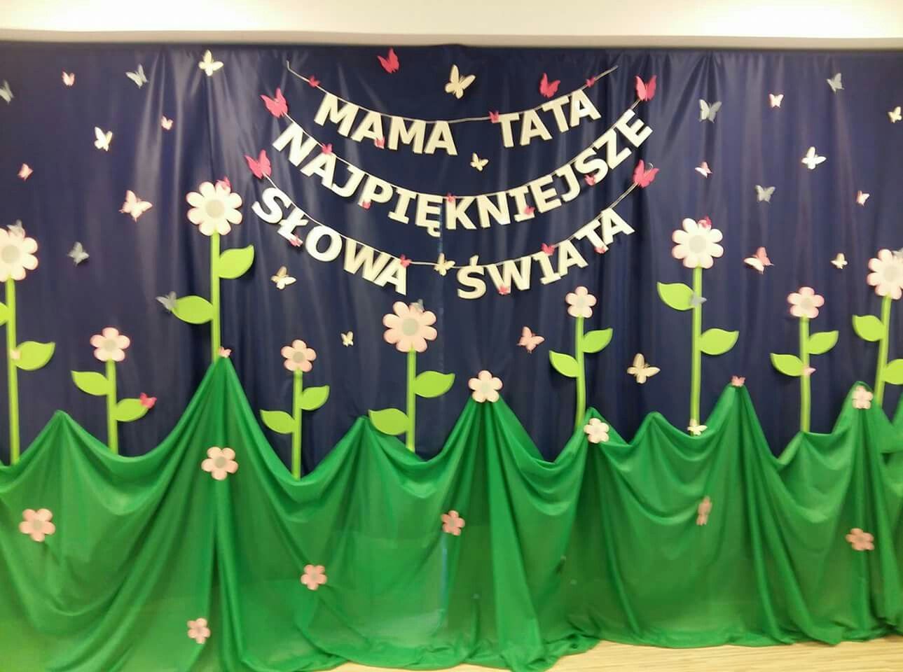 Dzień mamy i taty | Buone idee, Le idee della scuola, Decorazioni aula Dekoracje W Przedszkolu Na Dzien Mamy I Taty