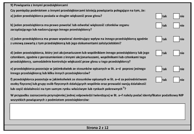 Formularz Informacji Przedstawianych Przy Ubieganiu Się O Pomoc Inną Niż