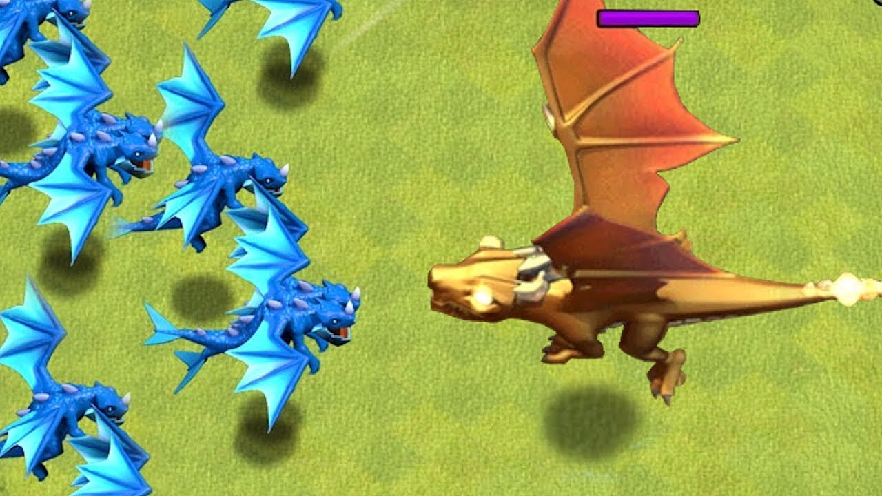 E. DRAGONS x9 vs. GIANT GOLD DRAGON!! "Clash Of Clans" - YouTube Giant Dragon Clash Of Clans