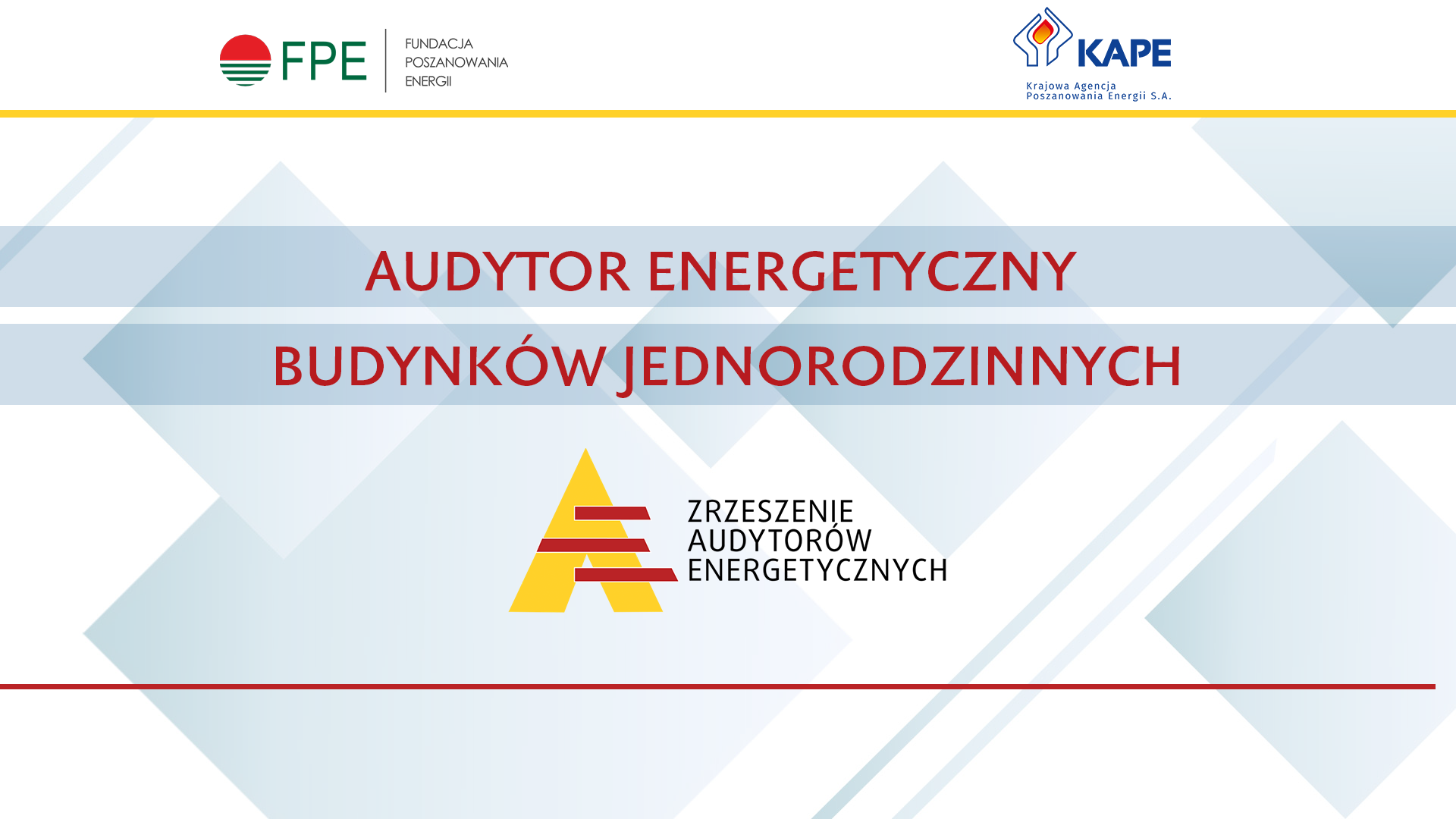 E-learning FPE Audyt Energetyczny A Charakterystyka Energetyczna