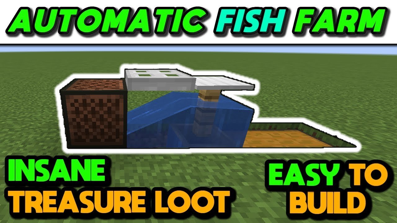EASIEST Automatic AFK Fish Farm Tutorial (Java & Bedrock) - Minecraft 1 How To Automate Fishing In Minecraft