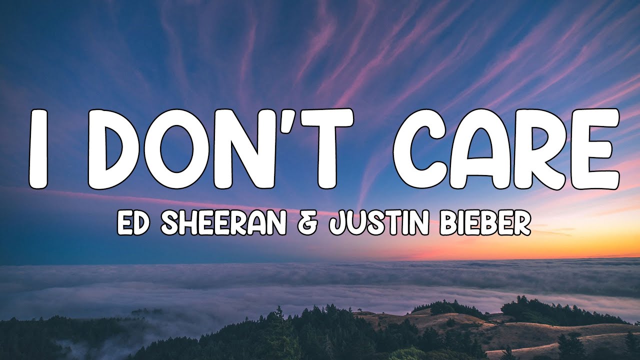 Ed Sheeran & Justin Bieber - I Don't Care (Lyrics) 🎵 - YouTube I Dont Care Justin Bieber Tekst
