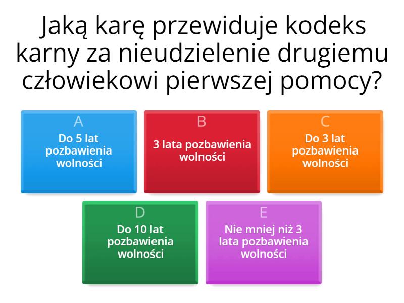 EDB - Pierwsza pomoc - podstawy - Test Sprawdzian Z Edb Klasa 8 Podstawy Pierwszej Pomocy