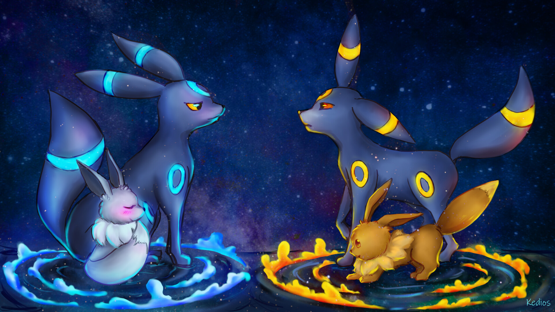 Eevee And Umbreon Jak Nazwac Eevee Zeby Byl Umbreon