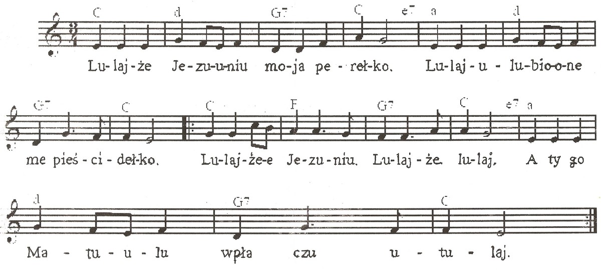 Lulajże Jezuniu Chwyty Na Flet