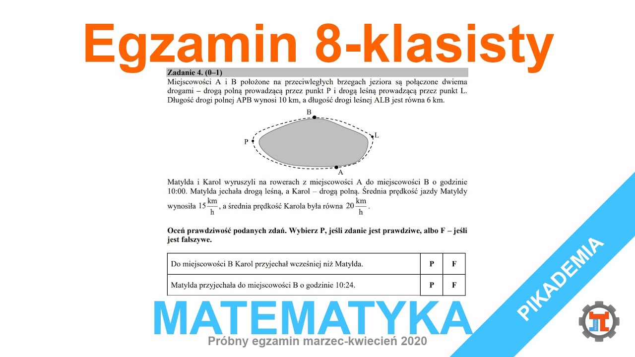 Egzamin 8-klasisty z matematyki - Zad.4 - YouTube Sprawdzian Z Matematyki Klasa 8 Liczby I Działania