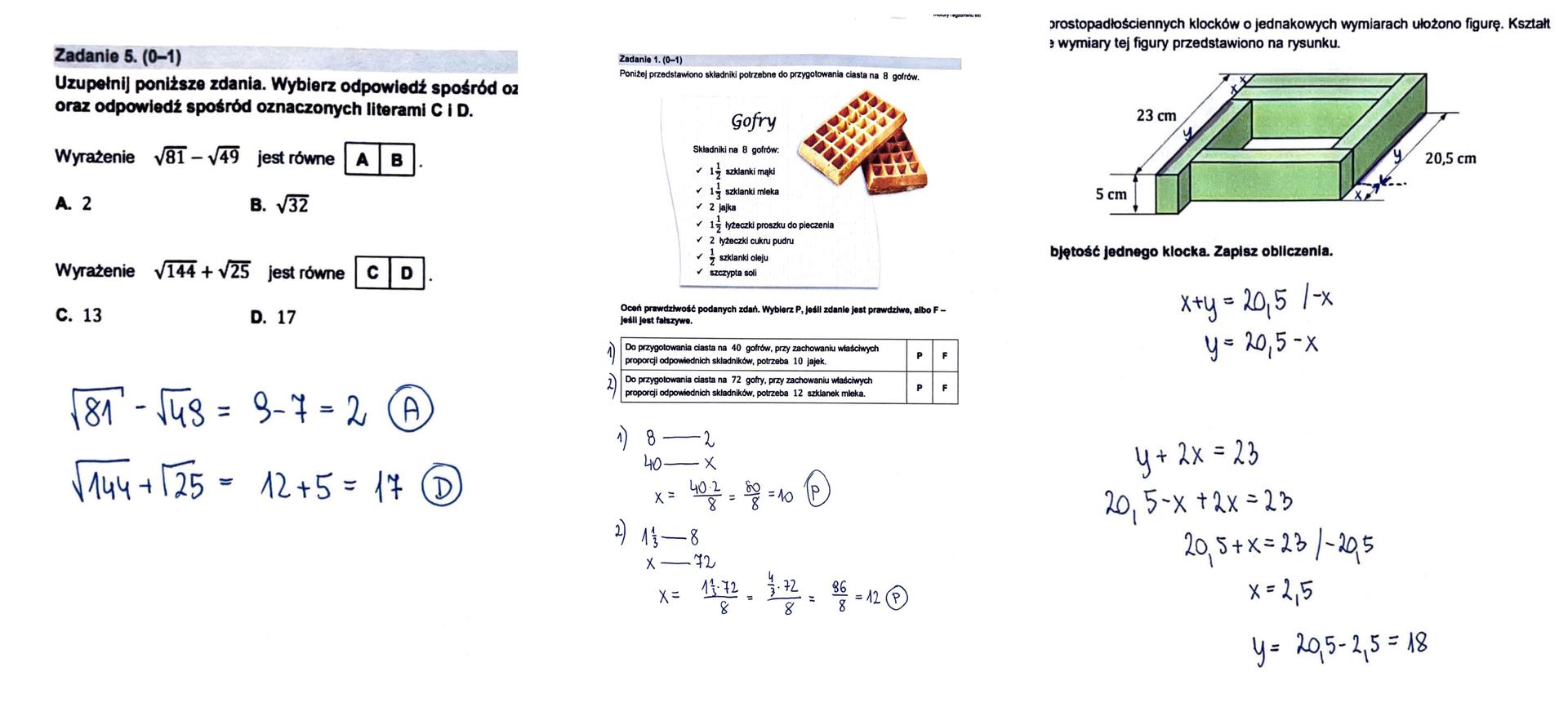 Egzamin ósmoklasisty 2023: matematyka. Arkusze CKE, pytania i Cke Arkusze Matematyka 8 Klasa