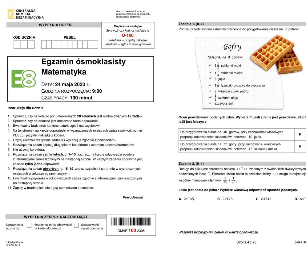 Co Trzeba Powtórzyć Do Egzaminu Osmoklasisty Z Matematyki