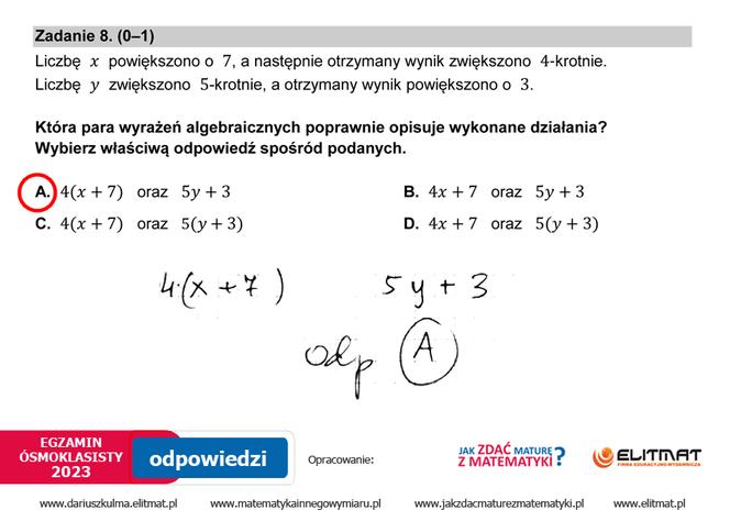 Zadania Z Matematyki Klasa 4 Odpowiedzi