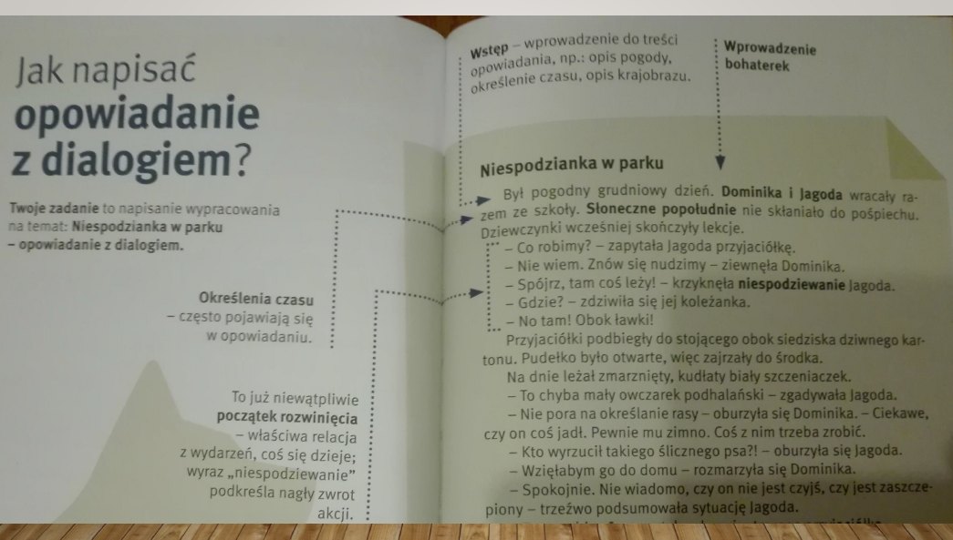 Opowiadanie Twórcze Z Dialogiem Klasa 5