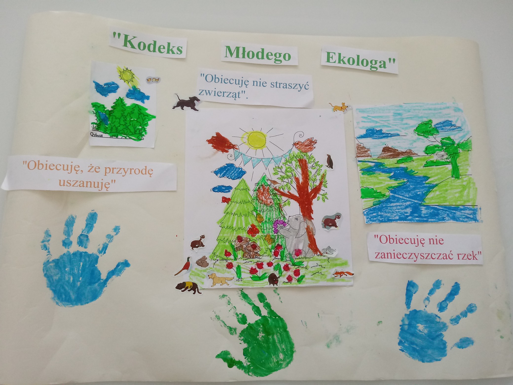 EKOLOGIA ZAGOŚCIŁA WŚRÓD PRAC PLASTYCZNYCH | Przedszkole Samorządowe nr Praca Klasowa Ekologia Puls Zycia