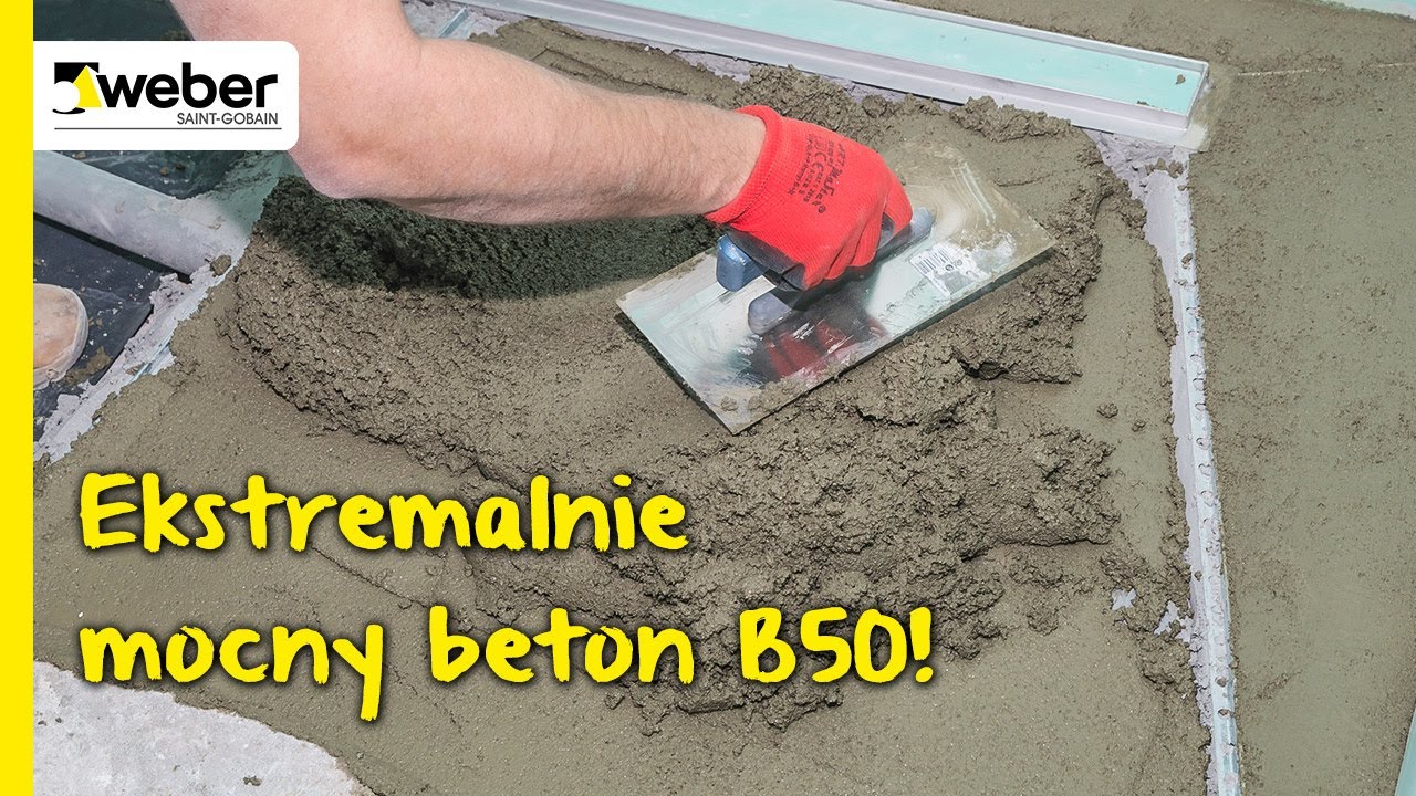 Ekstremalnie mocny beton: webermix beton B50. Gotowa mieszanka do Bloczki Z Betonu Komórkowego Autoklawizowanego