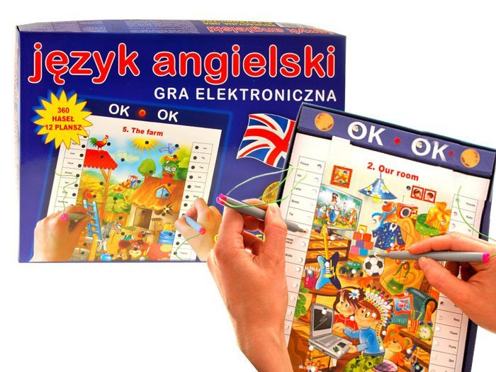 Elektroniczna gra do nauki Język Angielski GR0124 - sklep Jokomisiada Gry Angielskie Dla Dzieci Online