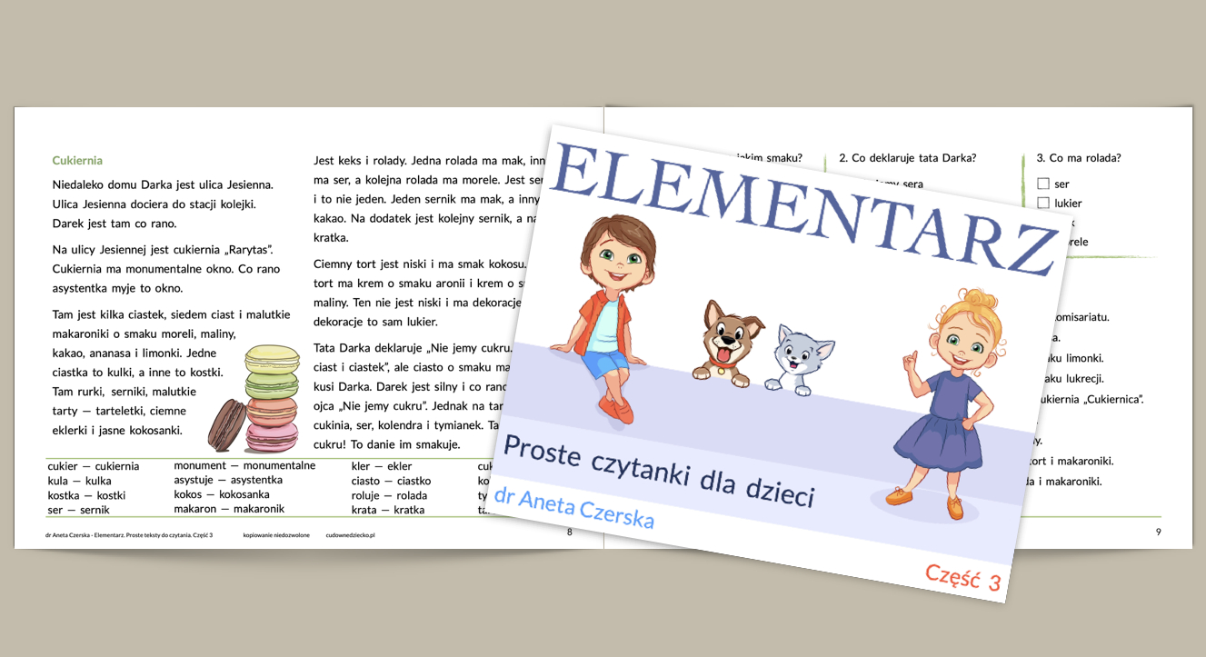 Elementarz. Czytanki dla dzieci w pliku PDF - Cudowne Dziecko Krótkie Czytanki Dla Dzieci Do Wydruku