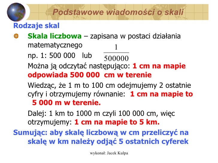 Elementy Mapy Skala Mapy Cwiczenia Klasa 5