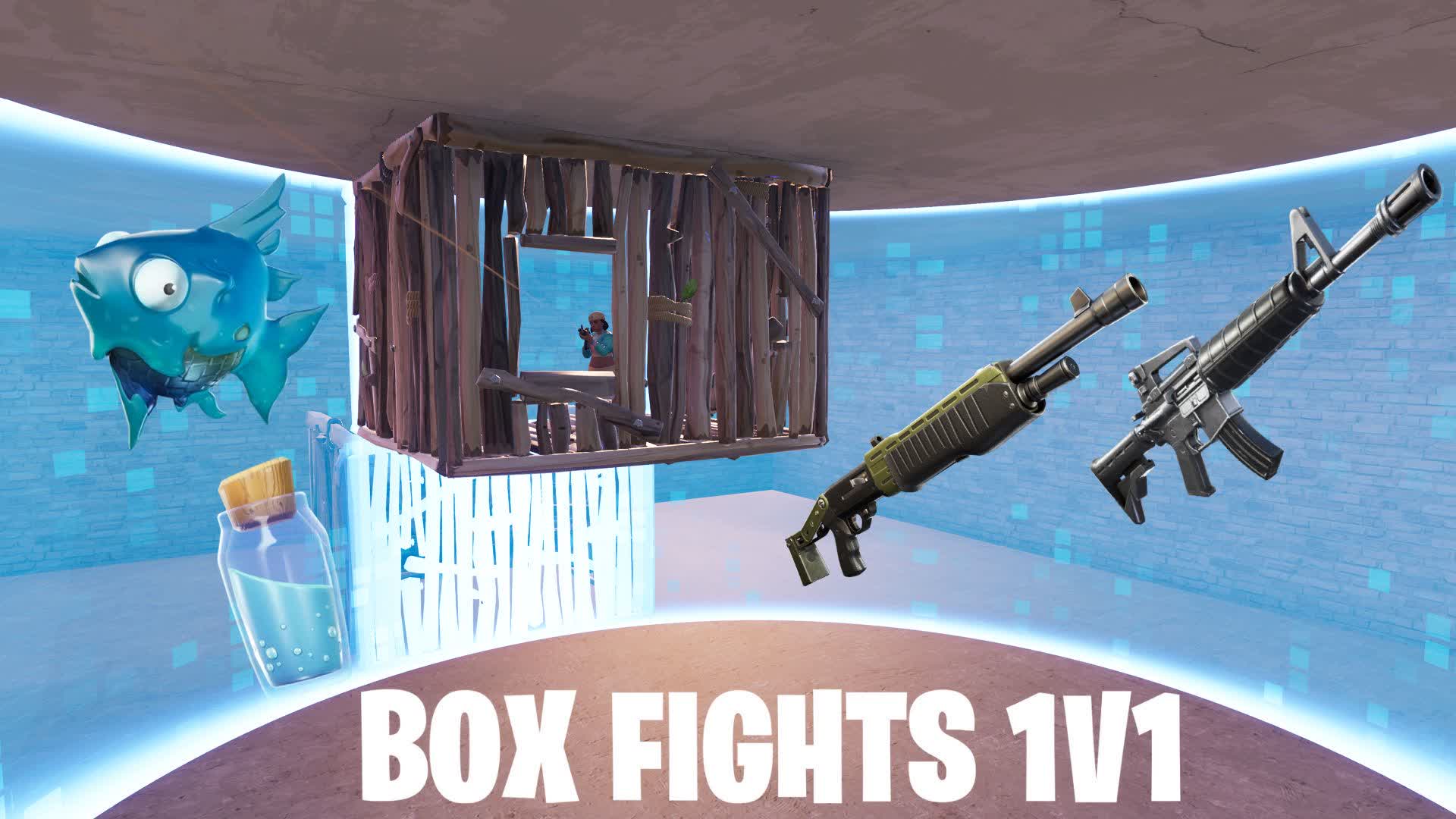 ELU0209 BOX FIGHTS (1v1) 0854-5034-8291 by elu0209 - Fortnite Creative Map Fortnite Box Fight 1v1