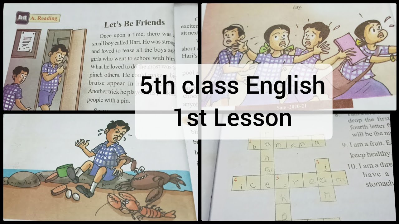 English 5th class 1st lesson "Let's Be Friends" Explanation| SSC English Class Klasa 5 Pdf